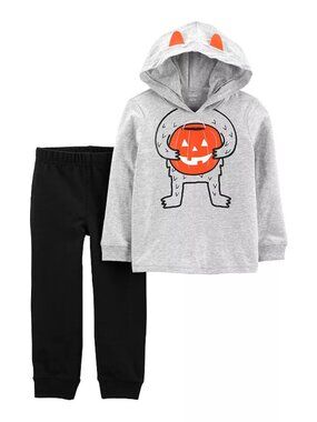 Toddler Boy Carter's 2 Piece Halloween Hooded Shirt & Pants Set in Size 4T